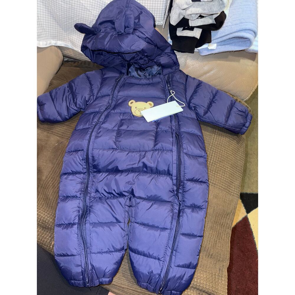 Baby Blue snowsuit size 80 - NWT!